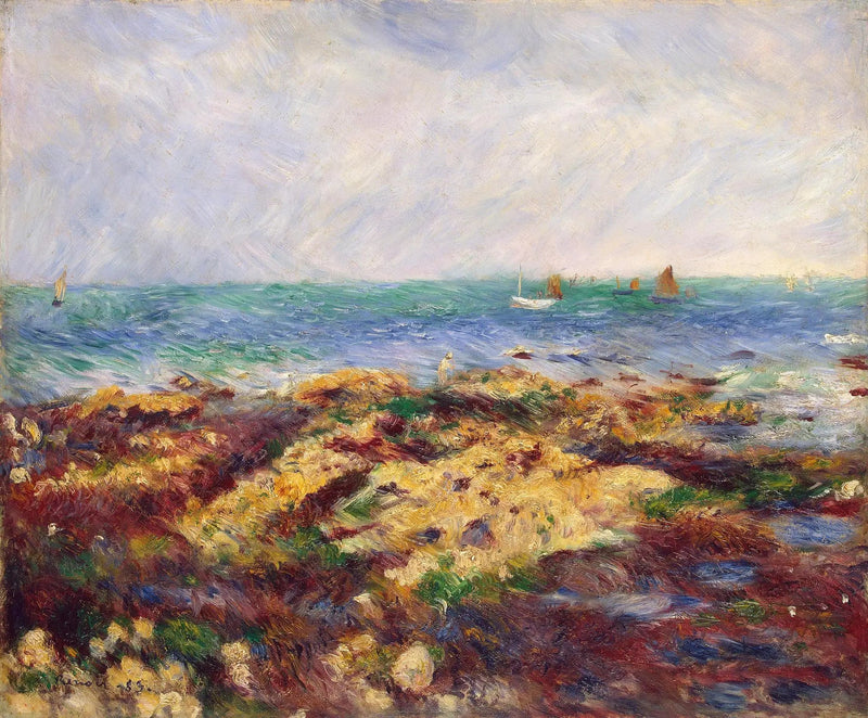 Marée basse à Yport - Pierre-Auguste Renoir