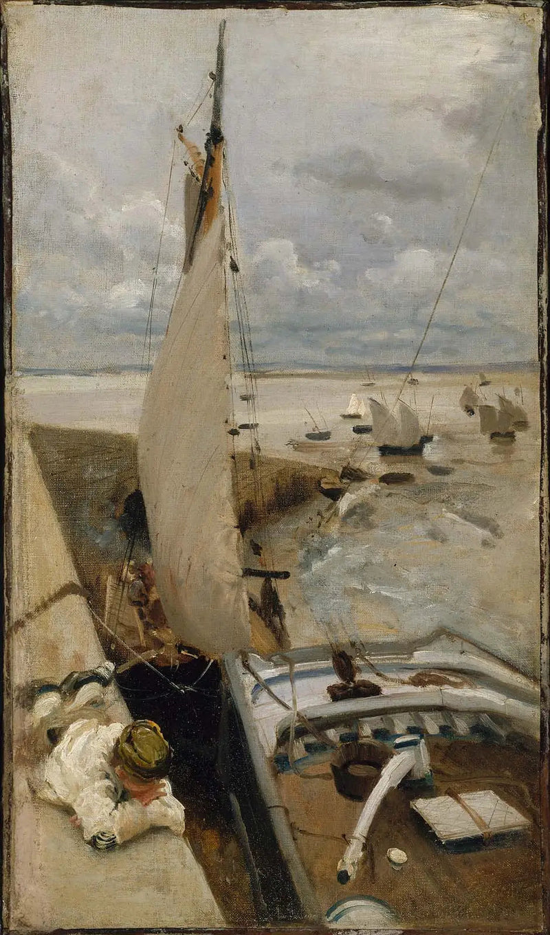 Marée basse au port de Cancale - John Singer Sargent