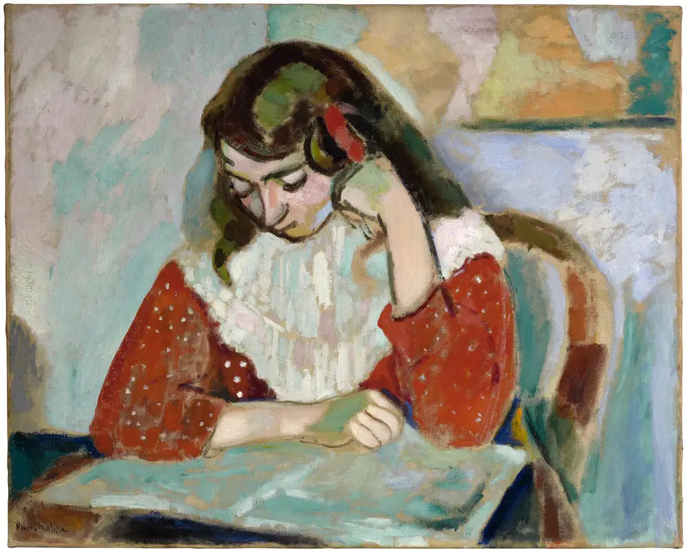 Reproduction du tableau « Marguerite lisant - Henri Matisse » par Alpha Reproduction en peinture à l’huile