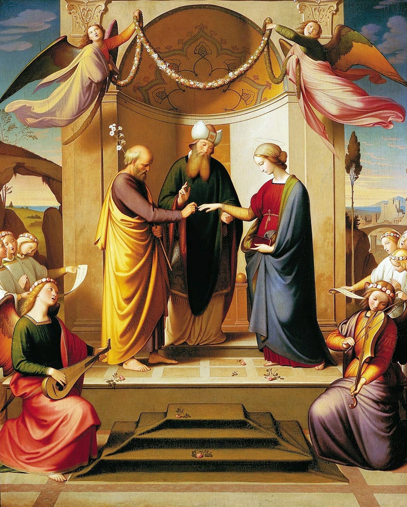 Mariage de la Vierge (Sposalizio). - Johann Friedrich Overbeck