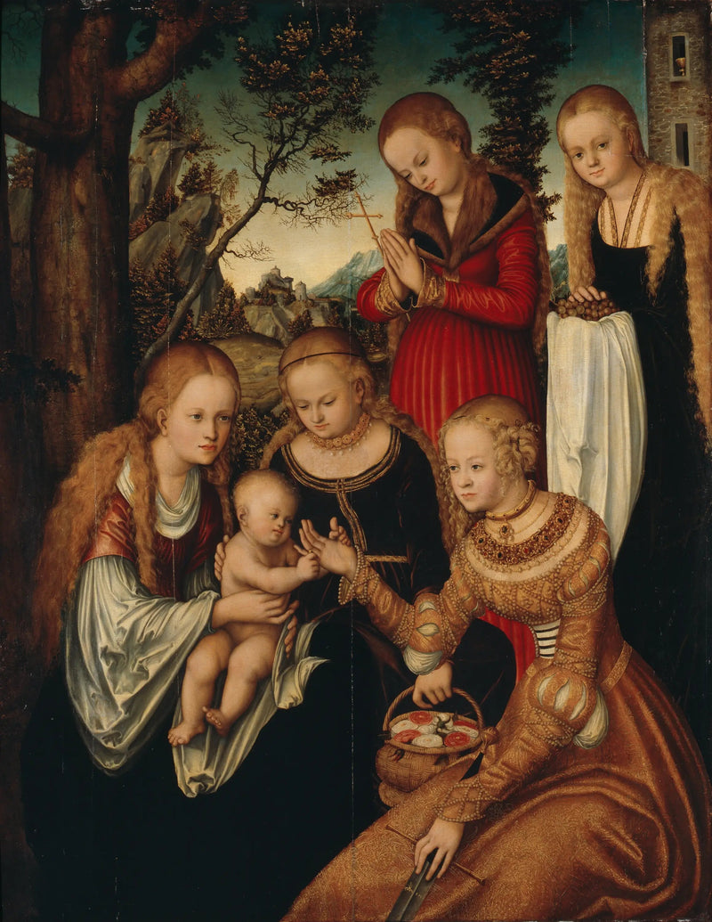 Mariage de Sainte Catherine - Lucas Cranach the Elder