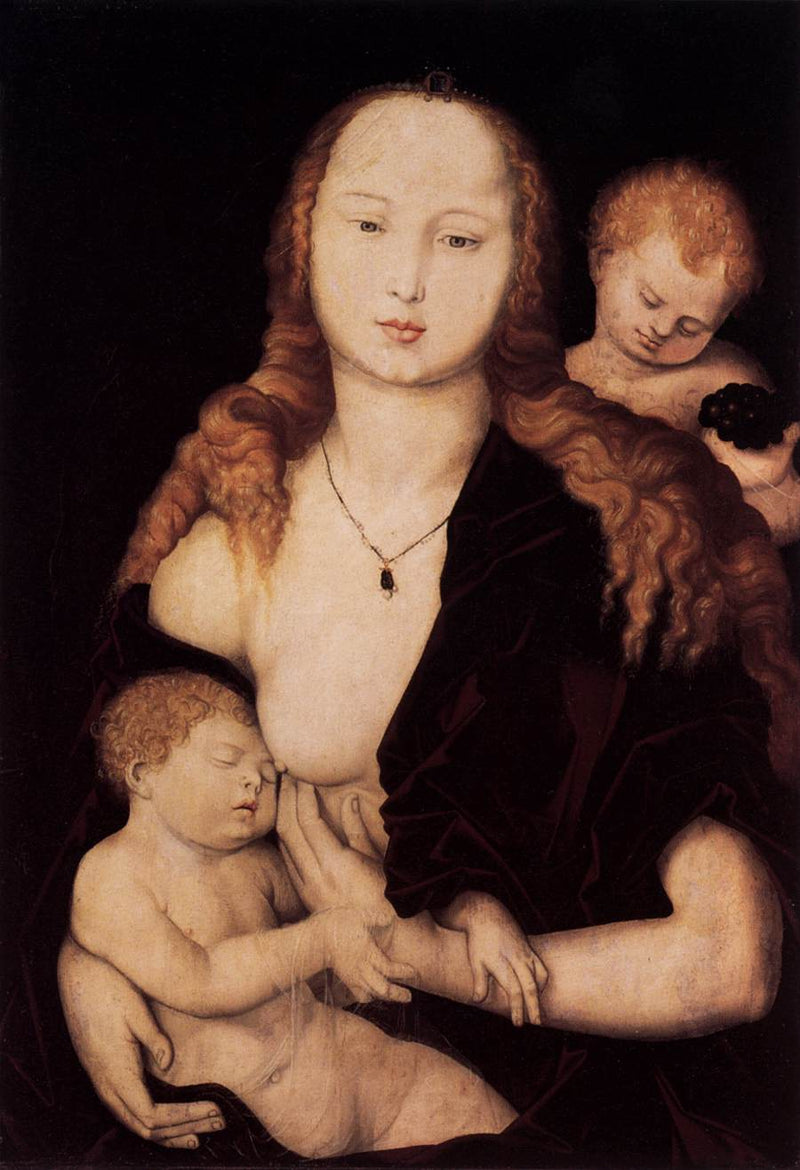 Marie avec l'Enfant Jésus et un ange - Hans Baldung Grien