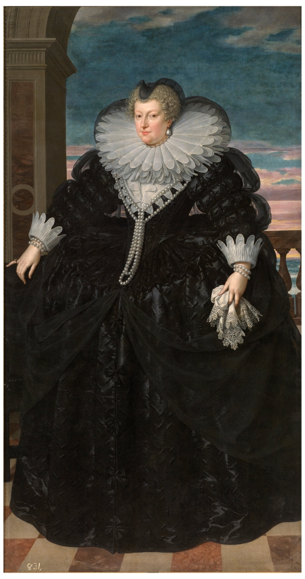 Marie de Médicis en veuve - Frans Pourbus the Younger