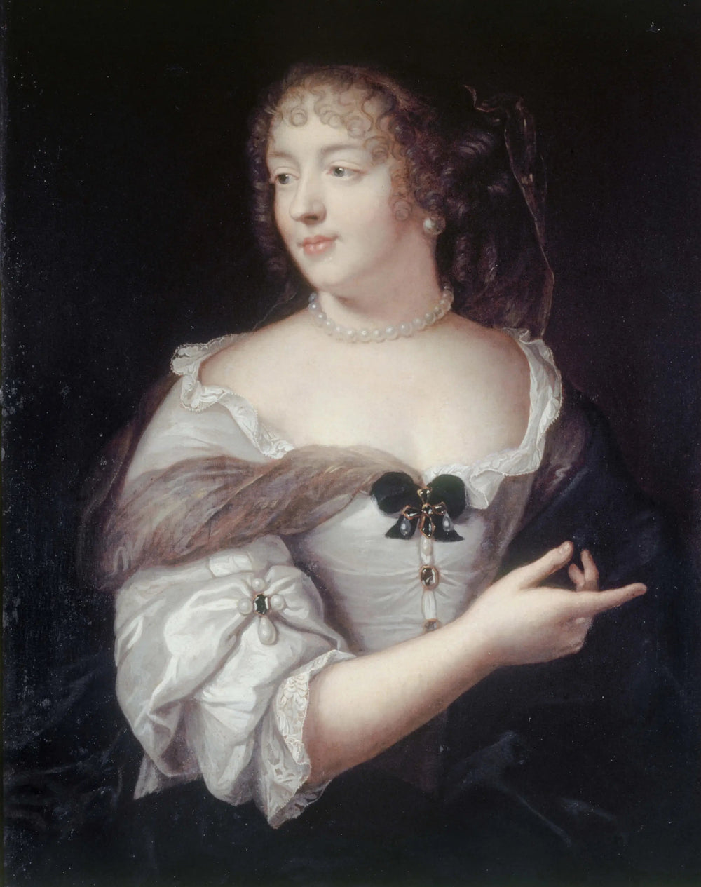 Marie de Rabutin-Chantal, marquise de Sévigné (1626-1696) - Claude Lefèbvre image 1 copie de tableau peinte à la main