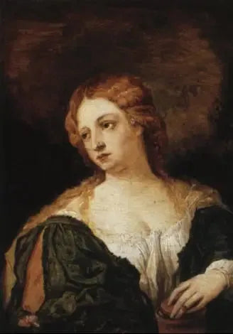 Marie-Madeleine en robe verte - David Teniers le Jeune