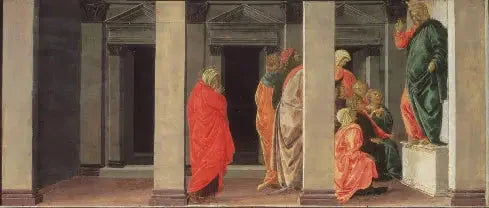Sainte Marie-Madeleine écoutant la prédication du Christ, vers 1484-1491 – Botticelli