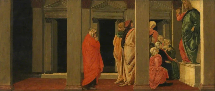 Le Christ enseignant : Marie-Madeleine écoute sa prédication, vers 1484-1491 – Botticelli