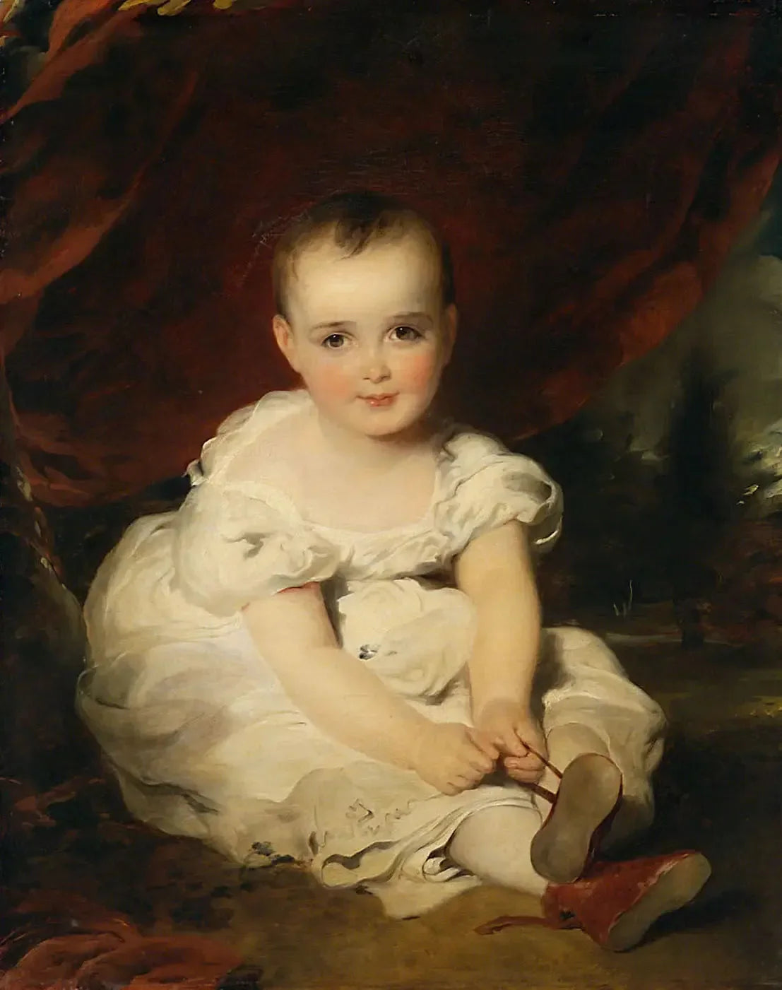 Marie-Thérèse (1816-1867), fille de Charles de Nassau-Weilbourg - Thomas Lawrence image 1 copie de tableau peinte à la main