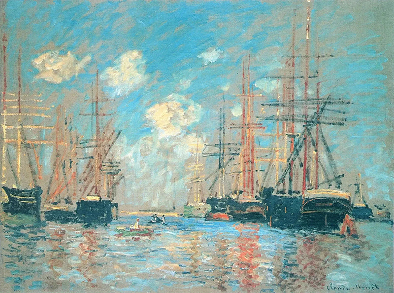 Marine, le Port d’Amsterdam W298 – Claude Monet