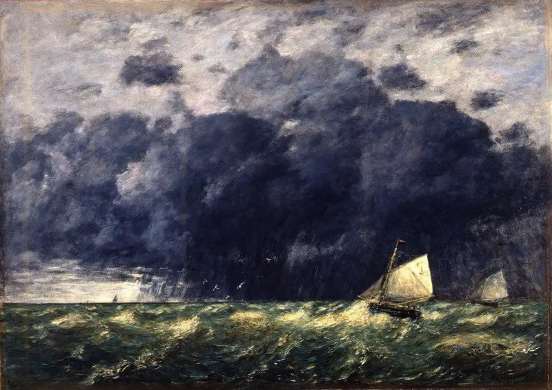 Marine. Un grain - Eugène Boudin