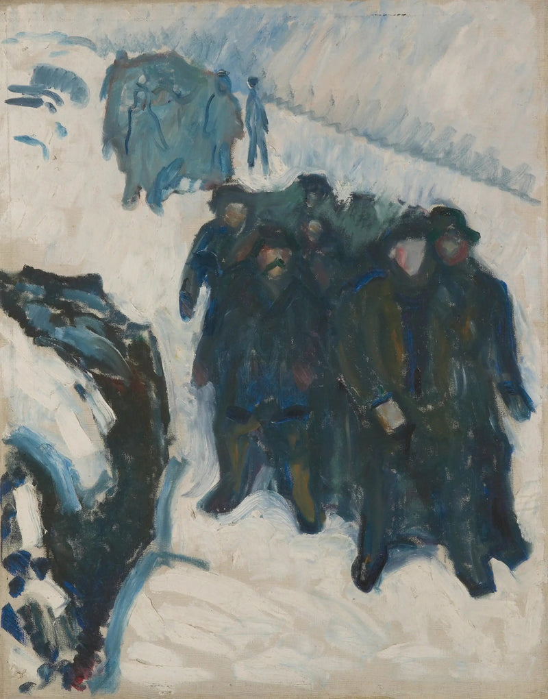 Marins dans la neige - Edvard Munch