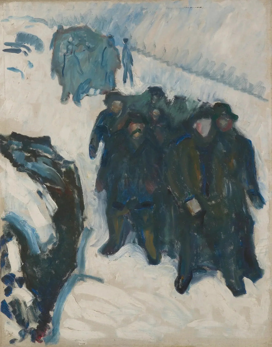 Marins dans la neige - Edvard Munch