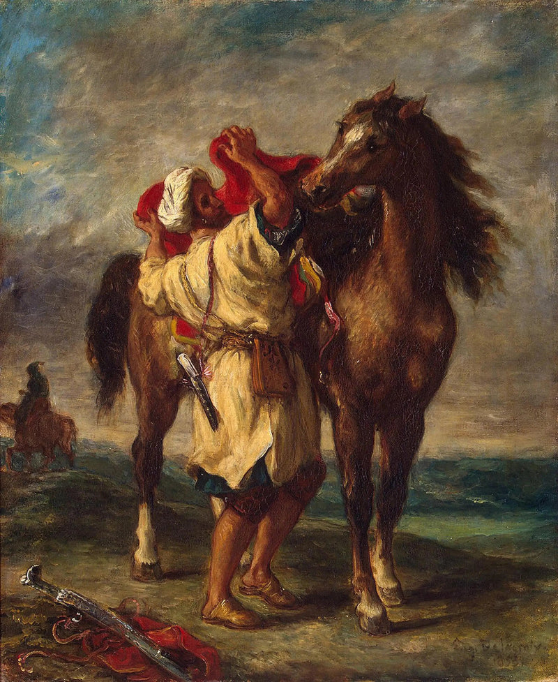 Marocain vendant son cheval - Eugène Delacroix