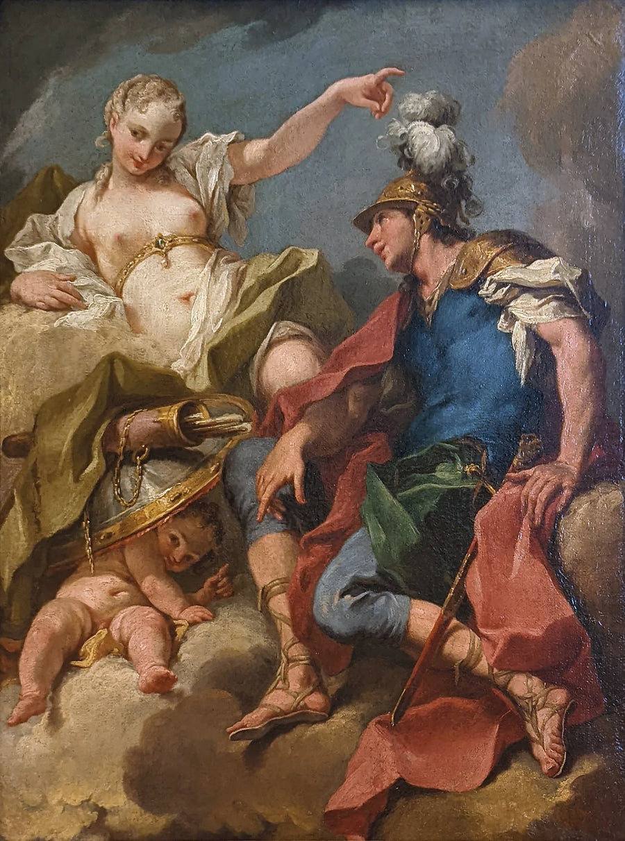 Mars et Vénus - Giovanni Battista Pittoni