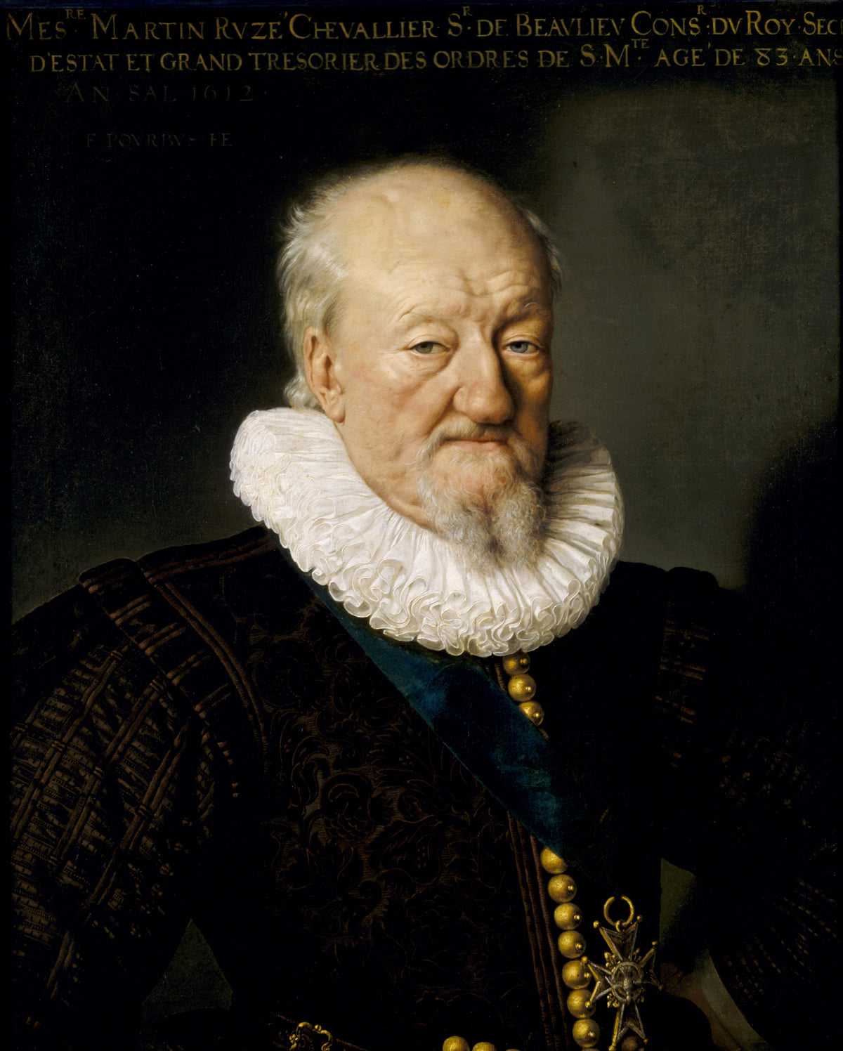 Martin Ruzé, seigneur de Beaulieu (1527-1613), âgé de 83 ans - Frans Pourbus the Younger