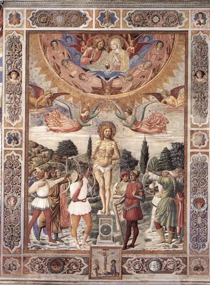 Martyre de saint Sébastien - Benozzo Gozzoli