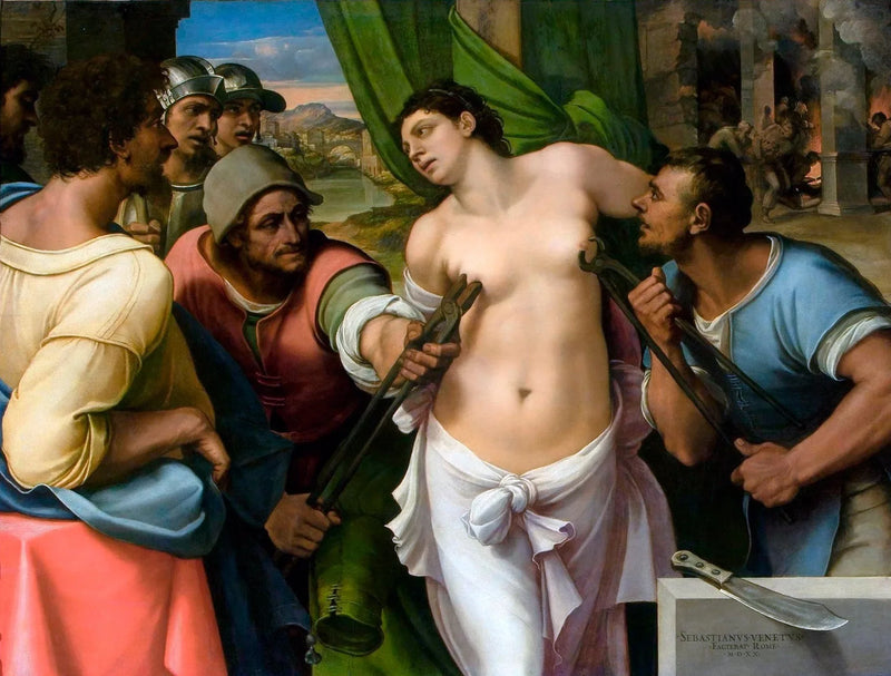 Martyre de Sainte Agathe - Sebastiano del Piombo