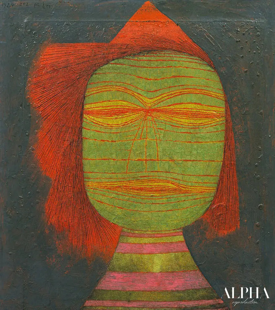 Masque d'acteur - Paul Klee - Reproductions de tableaux et peintures haut de gamme