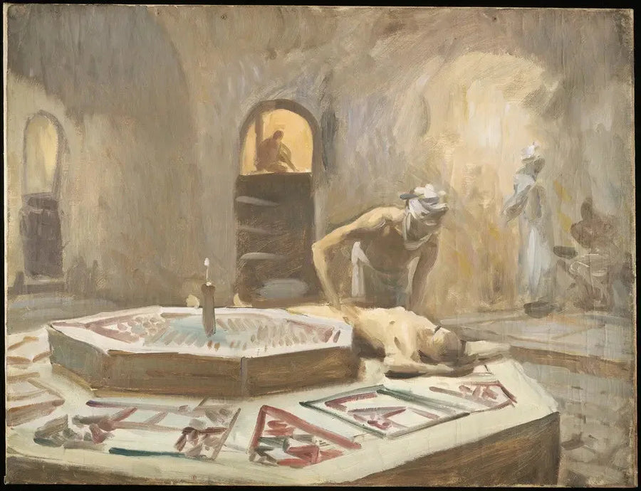 Massage dans un bain public - John Singer Sargent
