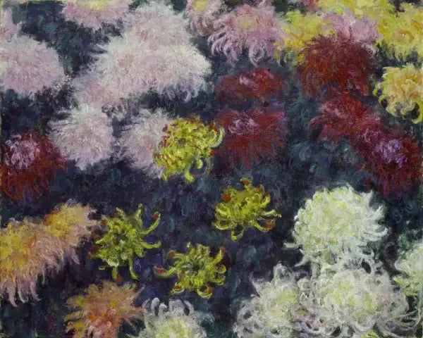 Massif de chrysanthèmes - Claude Monet