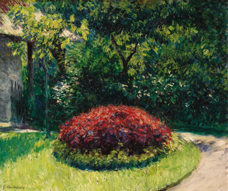 Massif de fleurs, jardin du Petit Gennevilliers - Gustave Caillebotte
