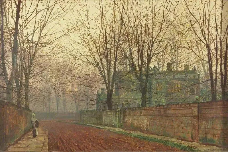 Matin de novembre, Knostrop Hall, Leeds - John Atkinson Grimshaw