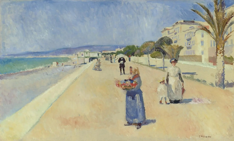Matin sur la promenade des Anglais - Edvard Munch