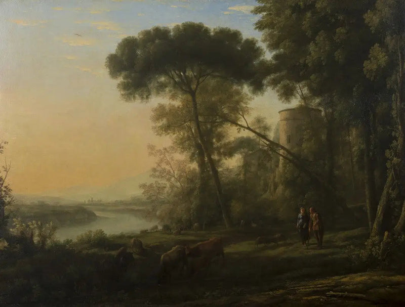 Matin : Un paysage boisé - Claude Lorrain