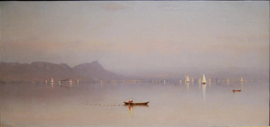 Matinée dans l'Hudson, baie Haverstraw - Sanford Robinson Gifford