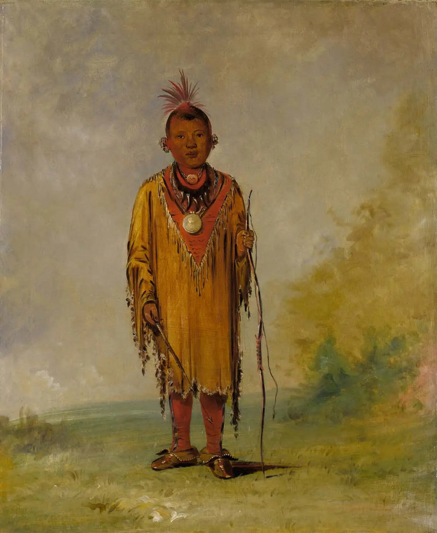 Me-sóu-wahk, Poil de cerf, Fils préféré de Kee-o-kúk - George Catlin
