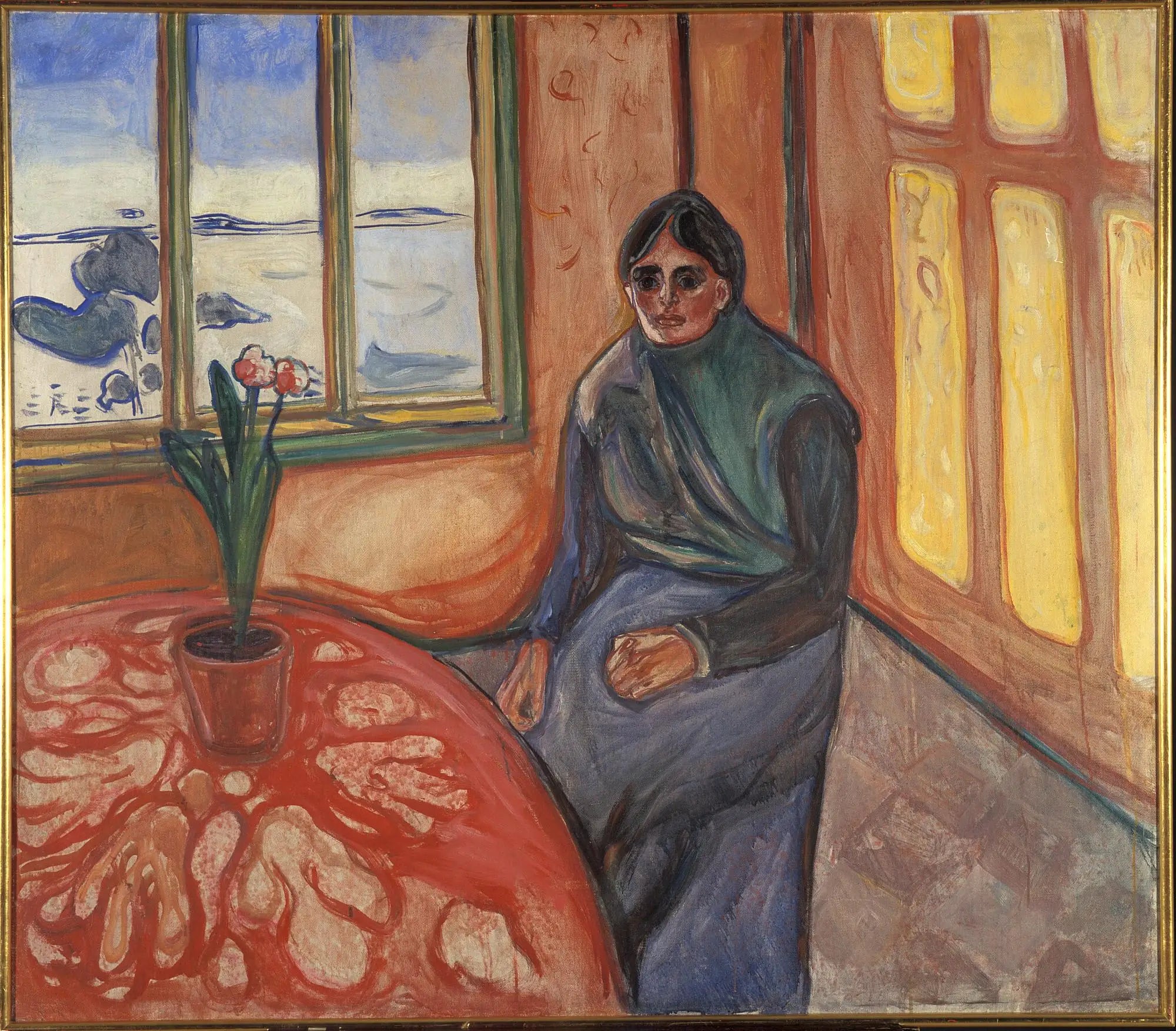 Reproduction du tableau « Mélancolie - Edvard Munch » par Alpha Reproduction en peinture à l’huile