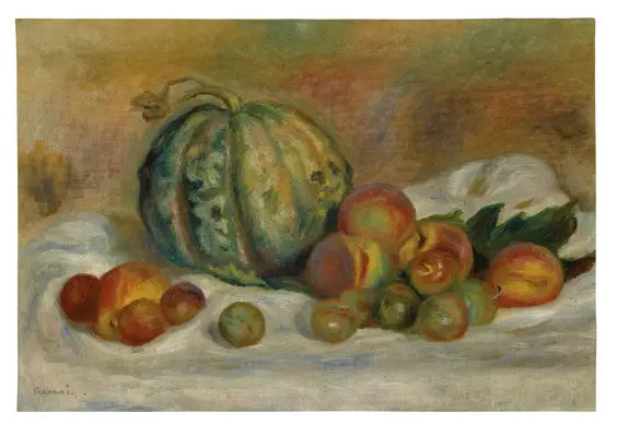 Melon et fruits - Pierre-Auguste Renoir