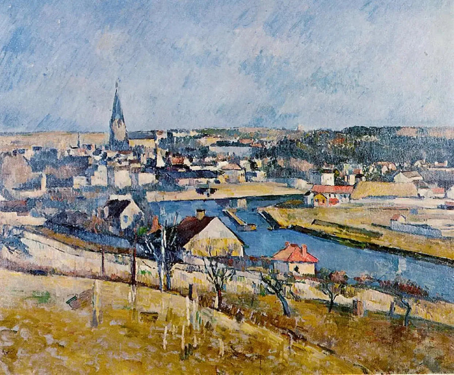 Melun vu depuis Le Mée-sur-Seine - Paul Cézanne