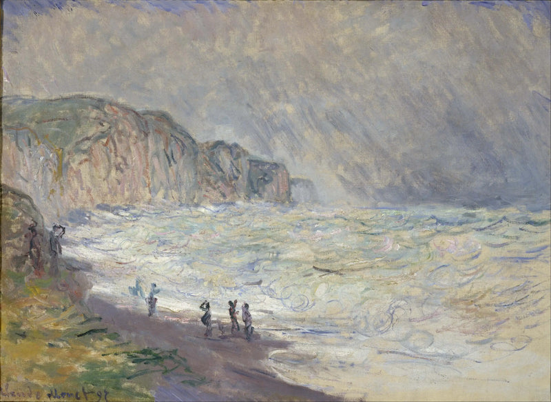 Mer agitée à Pourville - Claude Monet