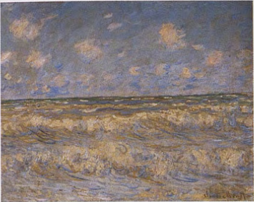 Reproduction du tableau « Mer agitée - Claude Monet » par Alpha Reproduction en peinture à l’huile