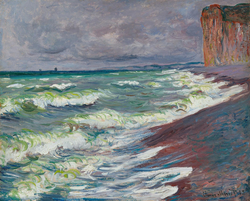 Mer agitée à Pourville W718 – Claude Monet