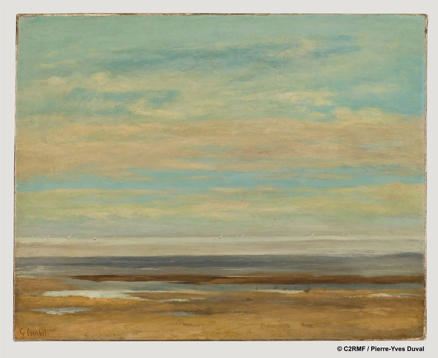 Mer calme à Palavas - Gustave Courbet