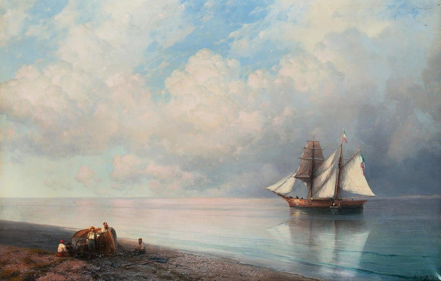 Mer calme en début de soirée - Ivan Aïvazovski