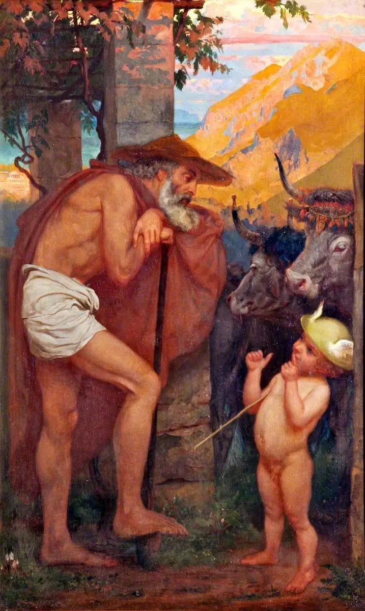 Mercure volant le bétail des dieux - Edward Poynter - Alpha Reproduction