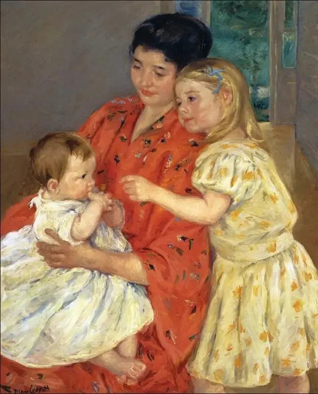 Mère et deux enfants - 1901 - Mary Cassatt