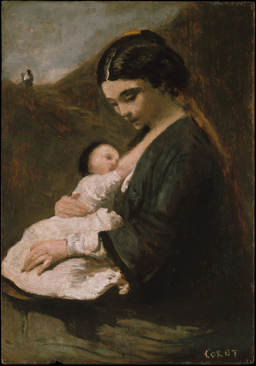 Mère et enfant - Camille Corot