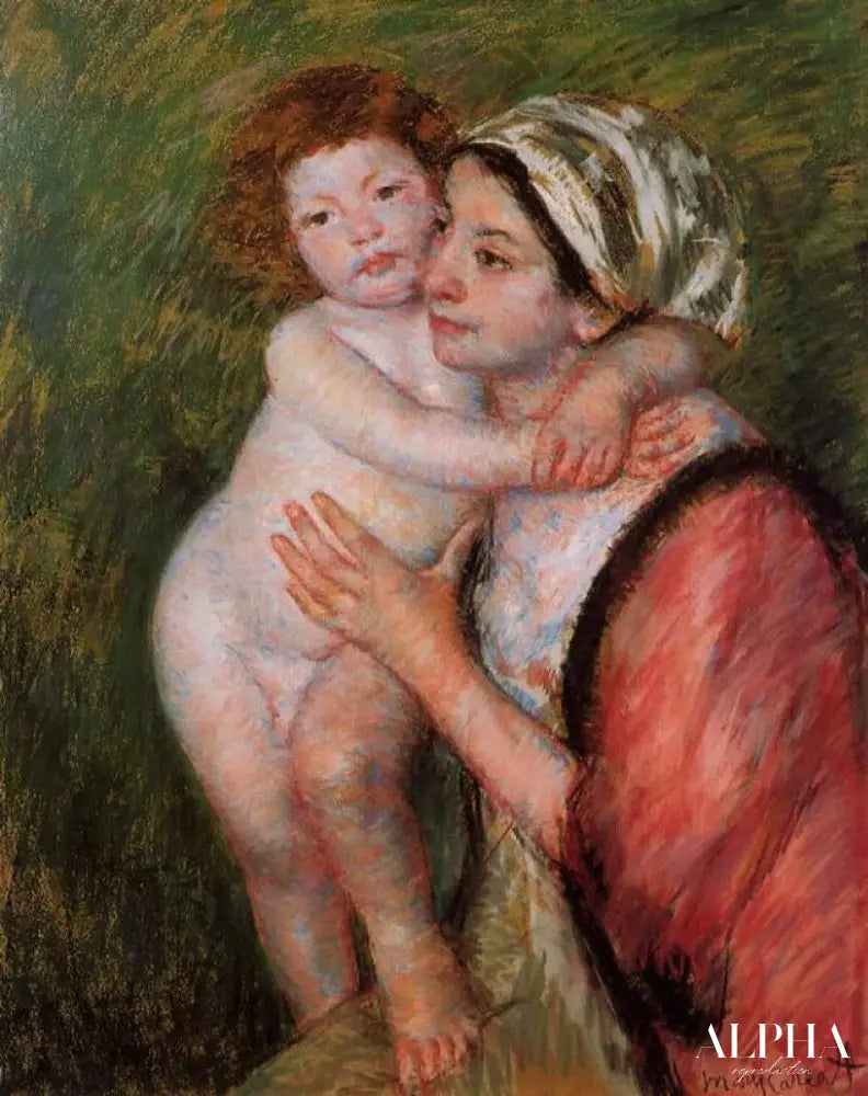 Mère et enfant - Mary Cassatt - Reproductions de tableaux et peintures haut de gamme