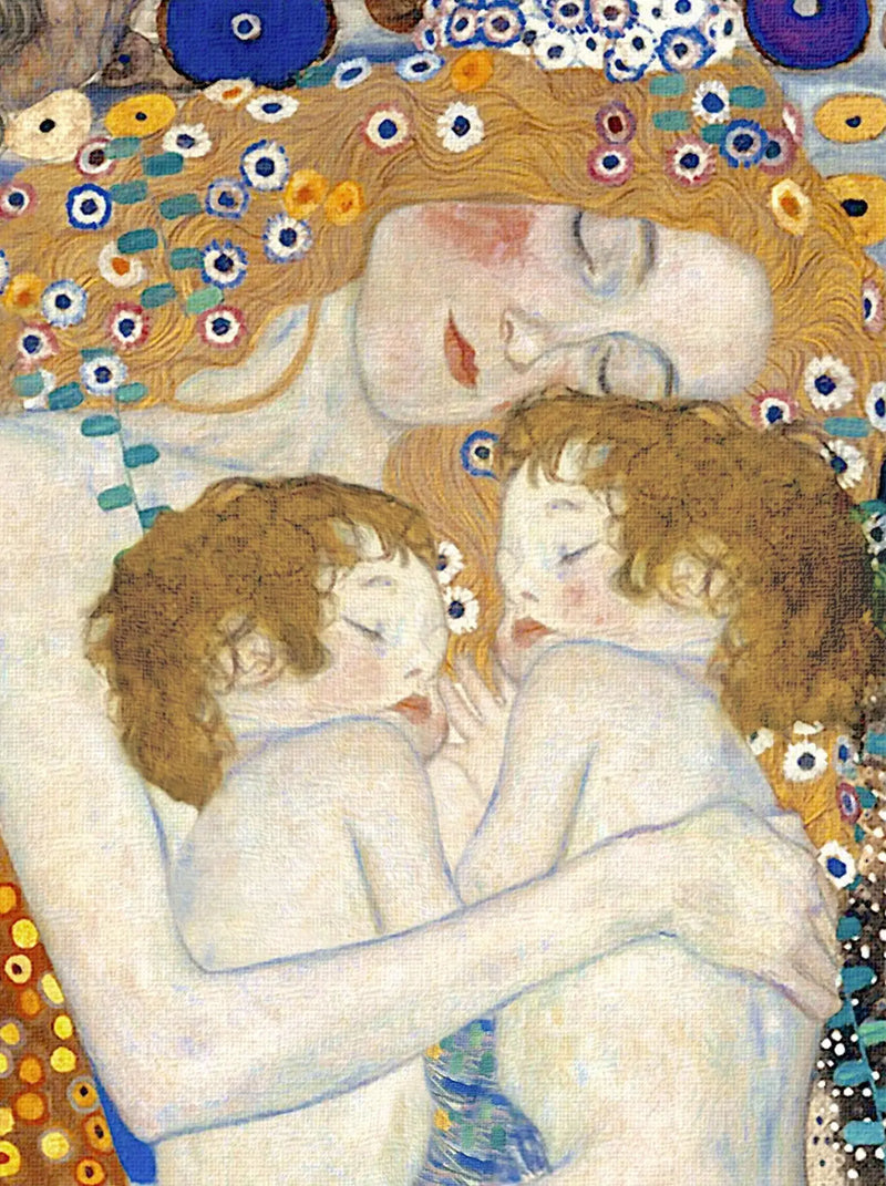 👩‍👧‍👦 Mère et enfants light (Détail de Les Trois Âges de la Femme) – Gustav Klimt (1905)