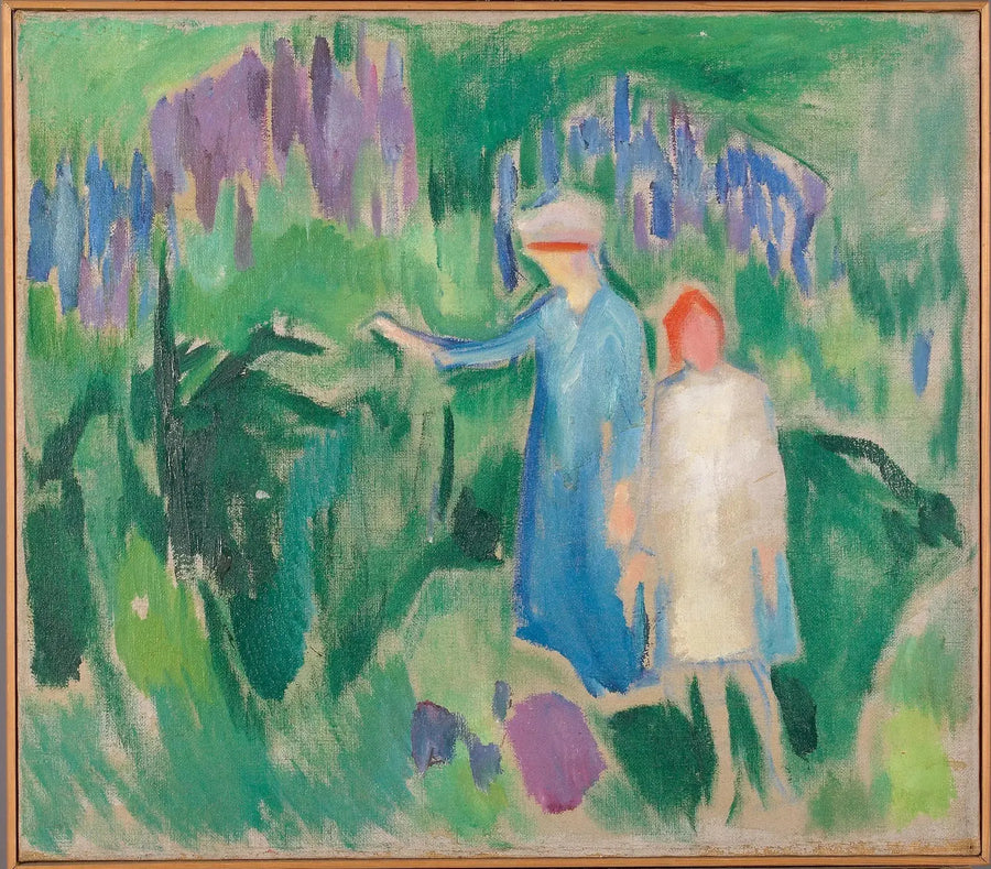 Mère et Fille au jardin - Edvard Munch