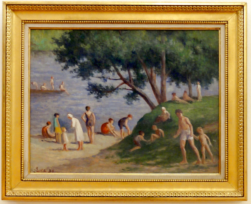 Méricourt, la plage - Maximilien Luce