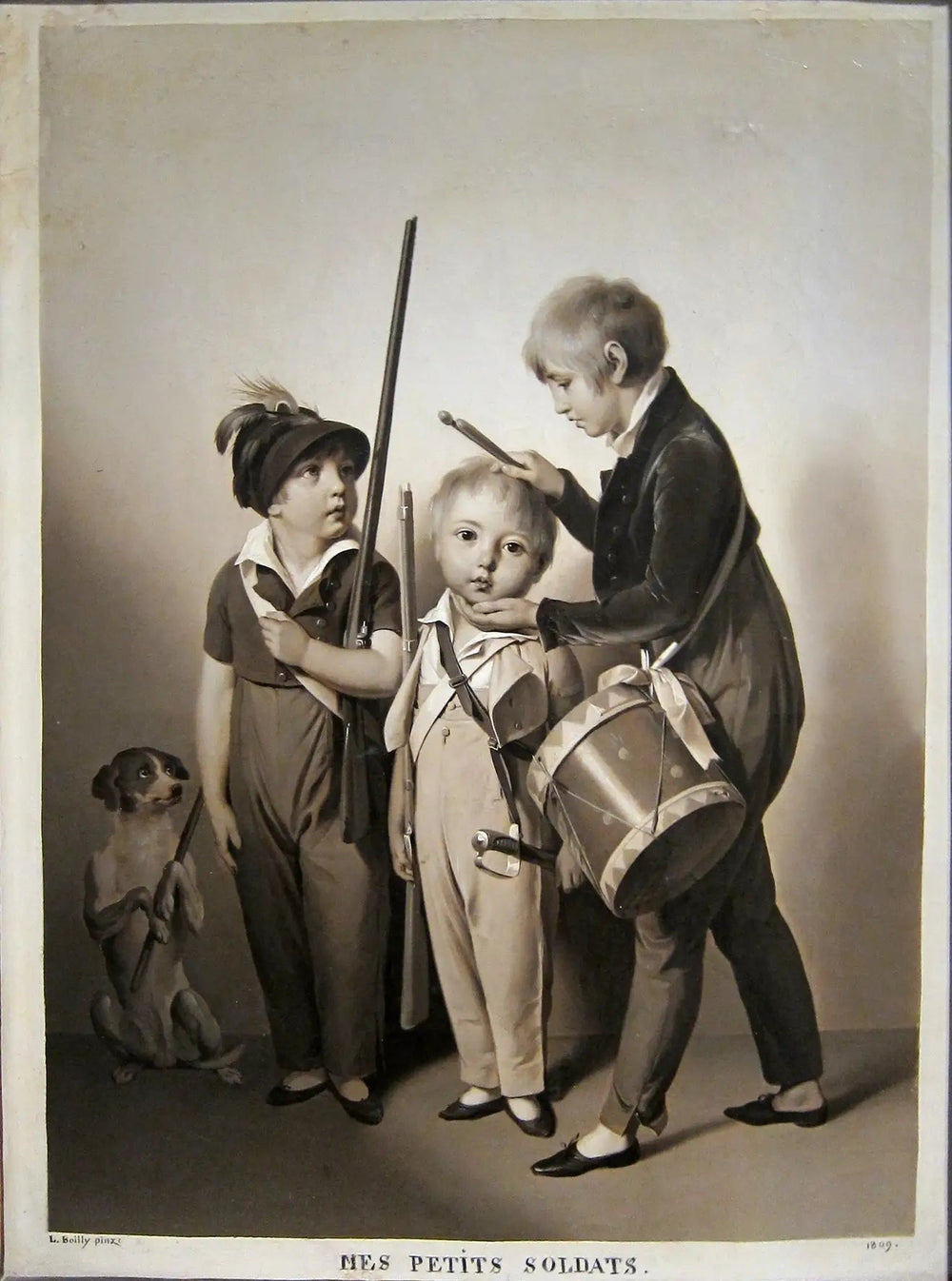 Mes petits soldats - Louis-Léopold Boilly - Alpha Reproduction