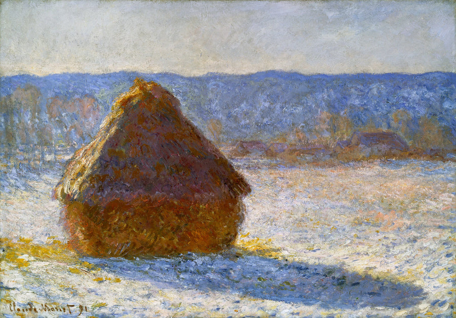 Meule, effet de neige, le matin W1280 – Claude Monet