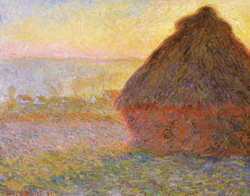 Meule, soleil couchant W1289 – Claude Monet