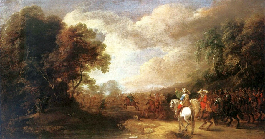 Bataille de cavalerie - Pieter Meulener