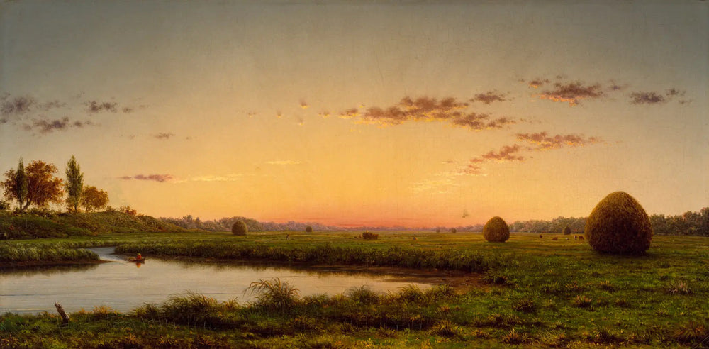 Meules de foin dans les marais de Newburyport - Martin Johnson Heade - Alpha Reproduction